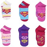 Supergirl Girlsマルチパックソックス(幼児用) カラー: ピンク
