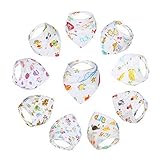 Baby Bandana Drool Bibs,Absorbent 100% Organic Cotton,Cute Hypoallergenic Burp Cloths Gift for Drool