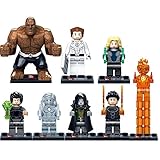 8pcs / lot Marvel新しいFantastic FourミニフィギュアMr。Fantastic Invisible Woman Human Torch DR DOOM THE THINGブ