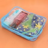 Kicode 防水防塵クリアPVCトラベルコスメティックバッグ 化粧ポーチ 化粧品洗浄多彩なストレージのための （青）