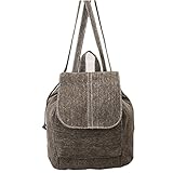 リュックサック Hosam バックパック　レディースバック　キャンバス素材　シンプルなデザイン　おしゃれ　ファッション　高校生　大学生　オフィスレディ　お出かけ　通学　通勤　旅行などに対応 (ブラウン