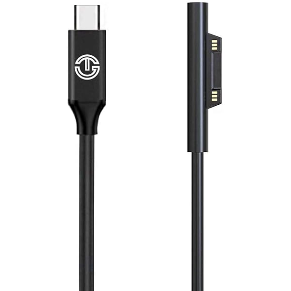 J Go Tech 15v Surface Connect To Usb C Cable Works With 45w Usb C Pd Chargers Charges Microsoft Surface Pro 6 Pro 5 Pro 4 Pro 3 Surface Book Surface Go