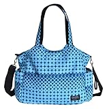 【Grandir】 大容量 3way マザーズバッグ ドット柄 の 水玉 が おしゃれ で かわいい ママバッグ 防水 軽量 多機能 中身 も 大容量 な 3WAY トートバッグ 便利な ベビーカー用