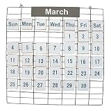 時間概念Simpleワイヤ壁マウントPerpetual Calendar – Large L ホワイト