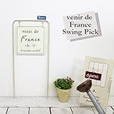 インテリア＆ガーデニング雑貨 ベニフランススイングピック ガーデンピック オフホワイト×ブルー