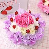 BunBunBee 早春のアレンジ「スイートネスケーキ・ふんわりラベンダー」