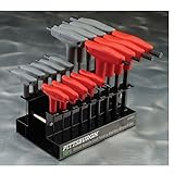 A & E Hand Tools六角レンチ 18本セット SAE規格&メートル法 T字ハンドル ボールエンド