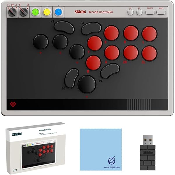 アーケードコントローラー ホワイト 15ボタン Amazon.co.jp: 【Xbox Series X,S,One/PC対応】8BitDo Arcade