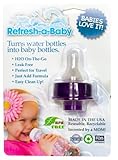 Refresh-a-Baby Water Bottle Adapter, Purple by Refresh-a-Baby [並行輸入品]
