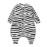 エルフ ベビー(Fairy Baby)ベビースリーパー スリーピングバッグ 着る布団 寝袋春夏用 L 斑馬 黒い