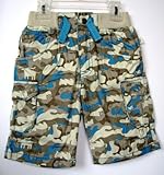 BABY NAY (ベビーネイ) [It's a Small World by Baby Nay] Animal Camo Woven Cargo Short ボーイズ アニマル カーゴ ショートパン