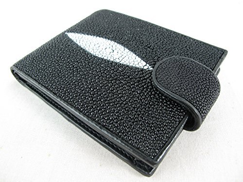 PELGIO スティングレー・エイ革の財布 黒色 連石 得価，新作登場 PELGIO☆スティングレー・エイ革の長財布☆黒色