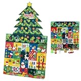 イワコー アドベントカレンダー 消しゴム BOXがそのままクリスマスツリーになる飾り付き クリスマス