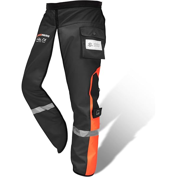 Oregon Type A Class 1 (20m/s) Yukon Protective Trouser, Lightweight Safety Chainsaw/Workwear/Outdoor Protection Trousers, Black, Large/50-52 (295435 - View #6