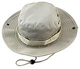 (ビグッド)Bigood サファリハット メンズ ハット テンガロンハット つば広 ブーニーハット レディース 帽子 スポーツ UVカット アウトドア 無地 銀鼠