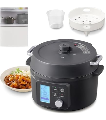 Amazon | アイリスオーヤマ(IRIS OHYAMA) 電気圧力鍋 3L 液晶タイプ