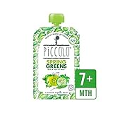 ミント100グラムのヒントと有機春野菜 (Piccolo) (x 2) - Piccolo Organic Spring Greens with Hint of Mint 100g (Pack of 