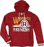 ワシントンレッドスキンズMitchell & Ness " Start of Season " Full Zip Sweatshirt – Red レッド