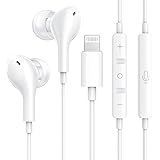 イヤホン 【Apple MFi認証品】 有線イヤホン lightning ライトニングイヤホン iphone用イヤホン マイク付き 通話可能 コントローラ付き 音量調節 ステレオイヤフォン 磁気設計 絡み防止 ios対応 14/14 Pro/14P/