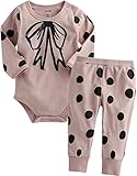 [Vaenait Baby]100%綿ベビー服ロンパースつなぎ肌着カバーオールパンツ付きBaby Bow Pink L