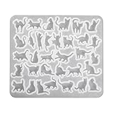 シリコンモールド ミニ ねこ パーツ 3種 217 (2.猫 モチーフ B)