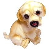 ルルハウス お庭 の 飾り に ガーデニング ベランダ オーナメント 置物 いぬ (子犬 おすわり)