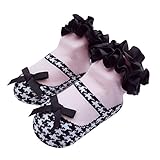 Sanlutoz ベビーソックス 新生児用靴下 女の子 赤ちゃん くつした お祝い 出産 祝い 可愛い プレゼント (0-12 M 対応足裏の長さ 8-11cm（薦め年齢：新生-12ヶ月）, 千鸟格)