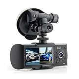 PolarLander 2.7inch Dual Lens Car DVR X3000 R300 Dual with GPS G-Sensor Camcorder 140 Degree Wide An