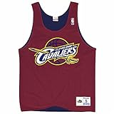 Cleveland Cavaliers Nba Mitchell & Nessメンズドロップステップレトロメッシュリバーシブルタンクトップ – Maroon / Navy