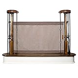 The Stair Barrier - Banister-to-Banister Signature Baby/Pet Gate, Wide - Modern Grey by The Stair Ba