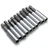 XCSOURCE 10個 磁気拡張ソケット ソケットアダプタ ドリルビットホルダー 1/4 "六角パワーツール BI022