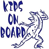 14色 KIDS ON BOARD 鳥獣人物戯画 カエル ステッカー【KIDS IN CAR 蛙 男の子 女の子 和柄】 (ブルー)