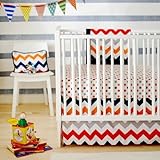 New Arrivals Zig Zag Baby 2 Piece Crib Bedding Set, Rugby by New Arrivals [並行輸入品]