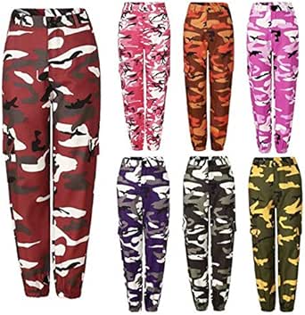 迷彩柄 カーゴパンツ メンズ レディース カラフル 迷彩パンツ ミリタリーパンツ カモフラ ズボン パンツ u 迷彩ズボン 軍パン ヒップホップ ダンス 衣装 コットン S Xxl 春 夏 秋 冬 ロングパンツ 通販 Amazon