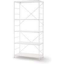 Amazon｜無印良品 スチールユニットシェルフ用スチール棚追加セット 幅