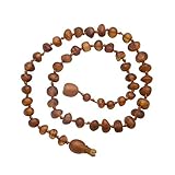 Amber Teething Necklace Baroque in Light Cherry Color (Unpolished) 11 - 11.5 by Cherished Moments