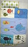 SoHo Nap Mat , Blue Gold Fish (All Hand Embroidery) by SoHo Designs [並行輸入品]