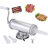 ソーセージマシン 手動ソーセージメーカー アルミ合金製 錆止め 自家製ソーセージ ホットドッグ 家庭用 手回式腸詰め器 ソーセージ 調理ツール 業務用 2ポンド 手つくり ソーセージ充填器