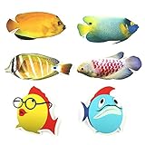 CHUANG 安全滑り止め すべり止めシール　 浴室用 　お風呂周り用　 魚　 6枚セット