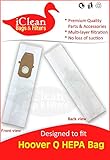 (20) - Hoover Vacuum Cleaner Type Q HEPA Bags by iClean Vacuums (20 Bags)