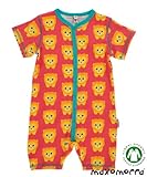 北欧スウェーデンのベビー服 ショートオール Lion 半袖カバーオール 3-9ヶ月 9-18ヶ月 Maxomorra マクソモーラ (68)