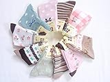 【 Angel Kids 】 ナチュラル カラー 女児 ジュニア 10足 セット キッズ 靴下 クルー丈 (15～19㎝) …
