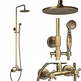 Homelava レインシャワー 節水 シャワーヘッド+ハンドシャワー シャワー製品 アンティーク