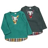 【アウトレット】 La Chiave 長袖Tシャツ (80～130cm) キムラタンの子供服 チャコール 90 ( 53316x53516-153 )