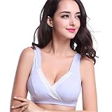 コットンスチールリングなしベストクロスタイプの授乳ブラジャー授乳婦人のためのヨガの下着