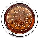 1pc現代クリスタルフラワーパターンプルハンドルノブのドレッサー引き出し食器棚ドア オレンジ 92RK-2