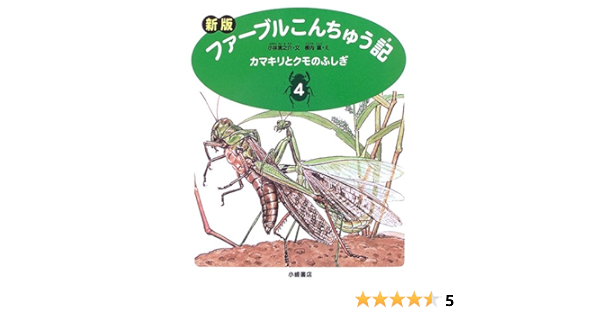 新版 ファーブルこんちゅう記 4 カマキリとクモのふしぎ 小林 清之介 横内 襄 本 通販 Amazon