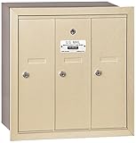 Salsbury Industries 3503SRU Recessed Mounted Vertical Mailbox with USPS Access and 3 Doors, Sandston