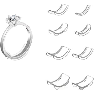 指輪 サイズ調節 リングアジャスター リングストッパー 透明 目に見えないリングサイズアジャスター ルーズリング用 リン…