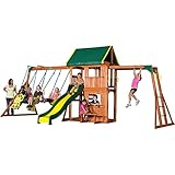 Backyard Discovery Prairie RidgeすべてCedar Woodプレイセットスイングセット